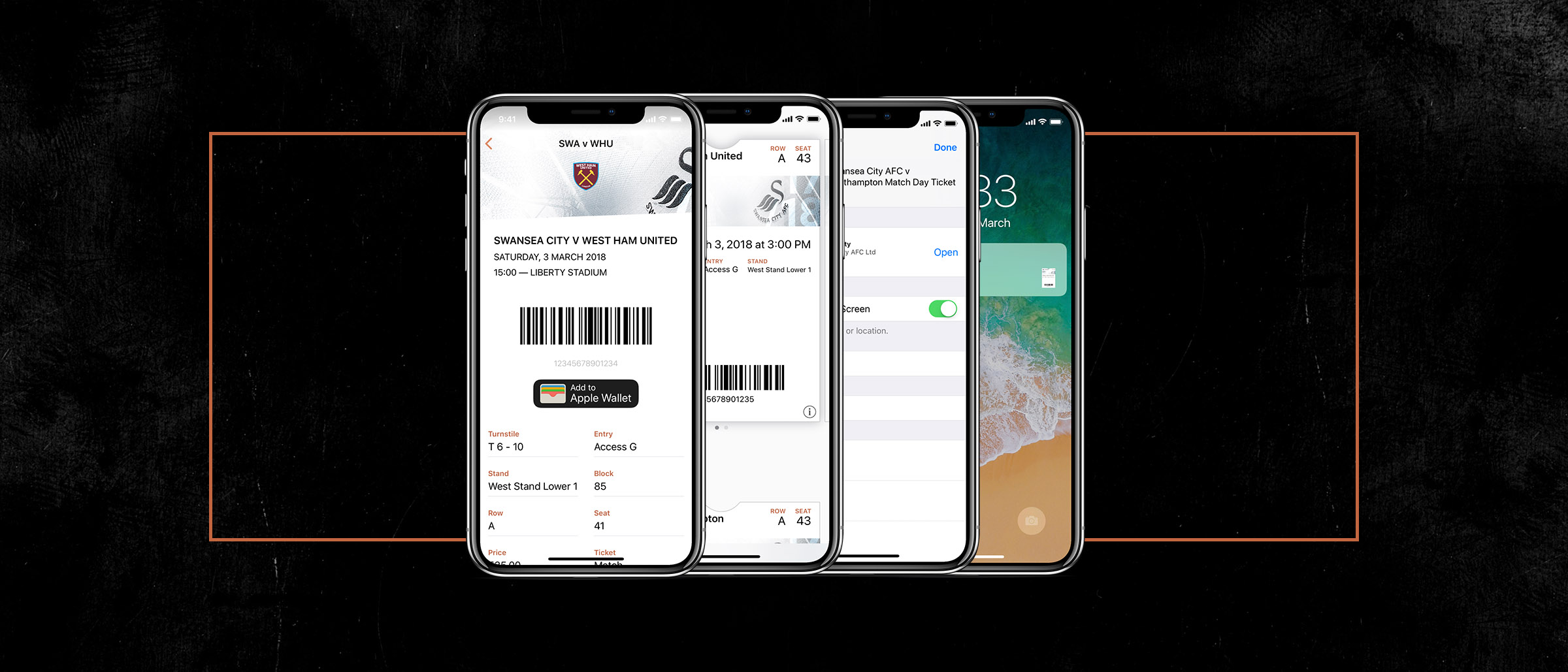 Store your ETicket in Apple Wallet Swansea